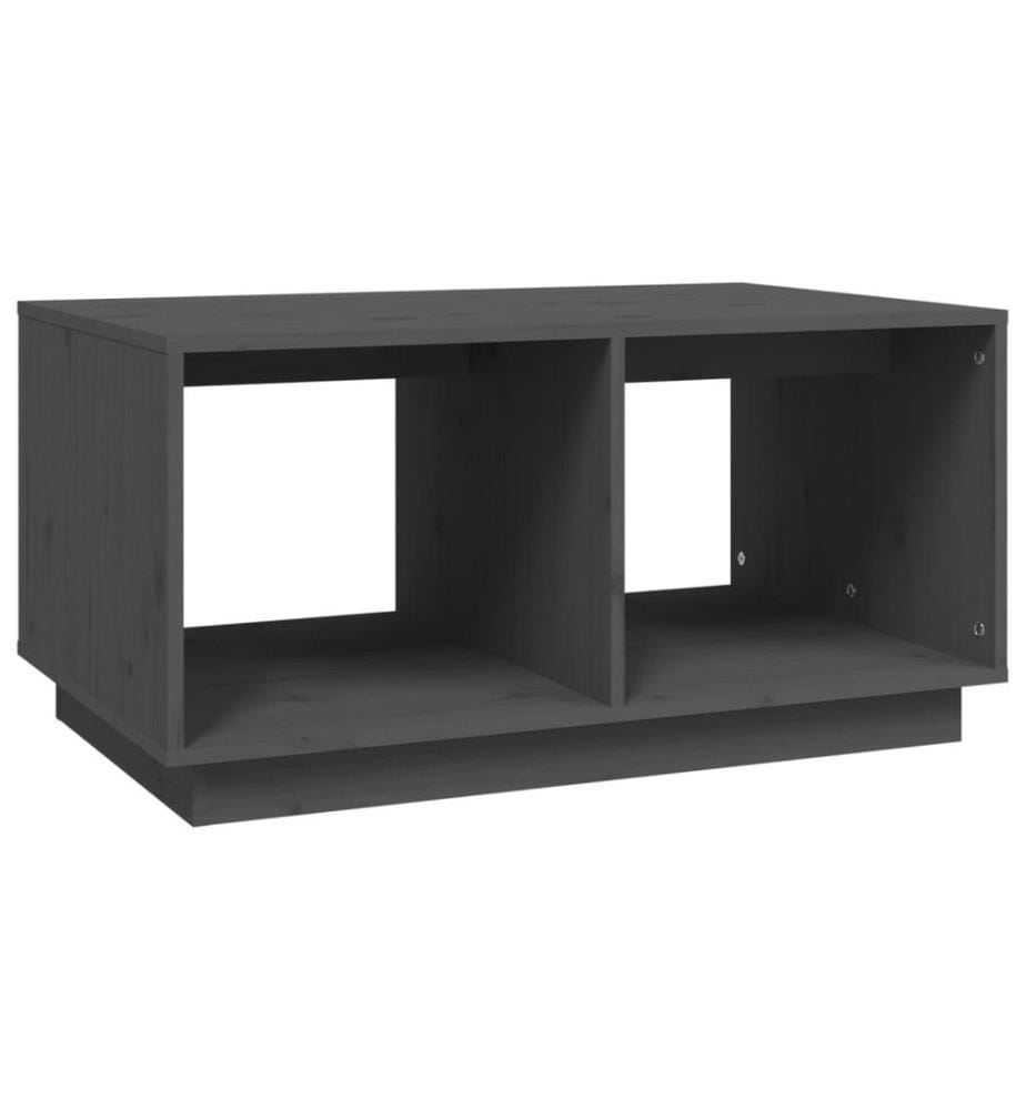 Couchtisch Grau 80x50x40 cm Massivholz Kiefer