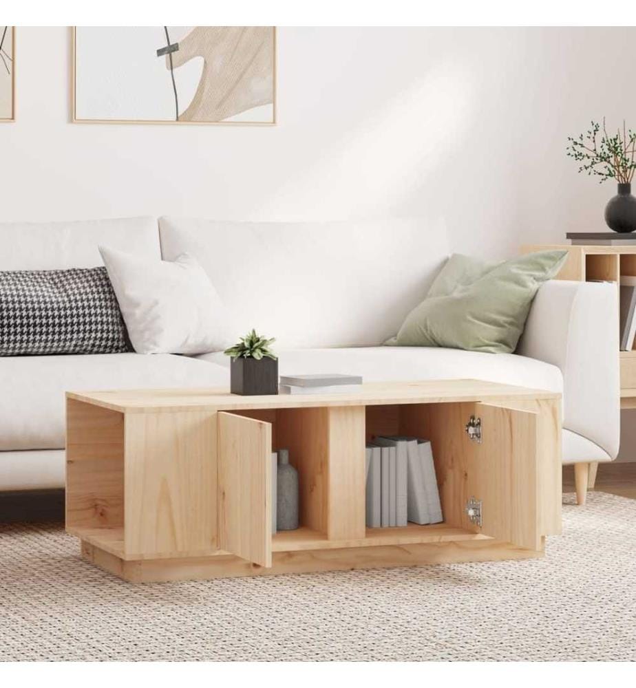 Couchtisch 110x50x40 cm Massivholz Kiefer