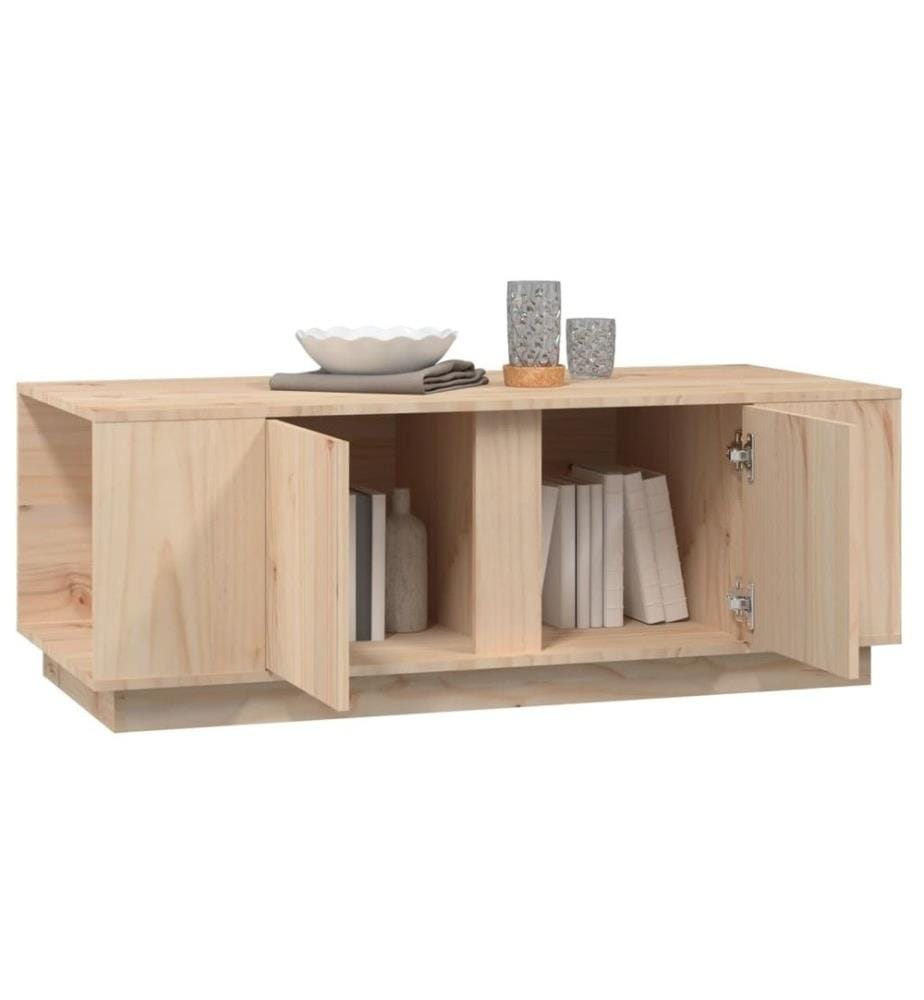 Couchtisch 110x50x40 cm Massivholz Kiefer