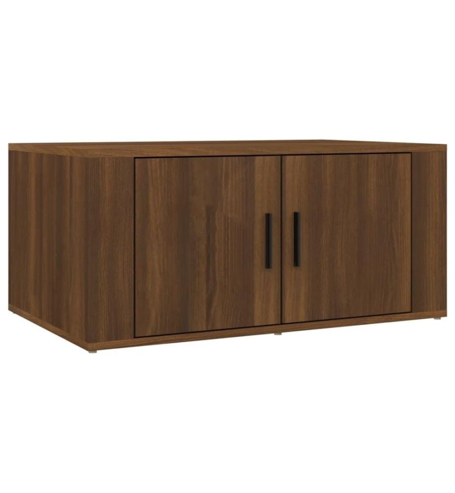 Couchtisch Braun Eichen-Optik 80x50x36 cm Holzwerkstoff