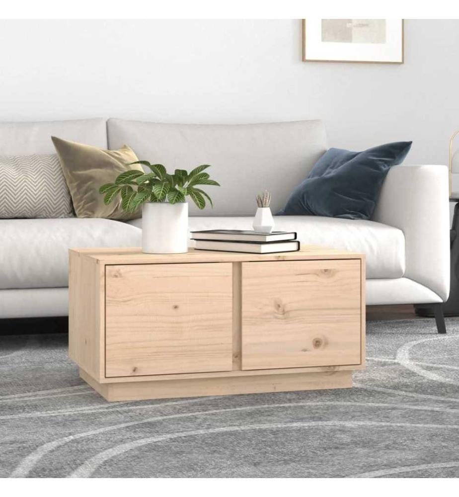 Couchtisch 80x50x40 cm Massivholz Kiefer