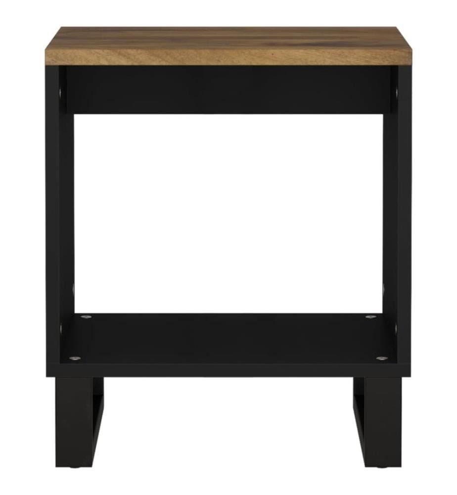 Couchtisch 40x31x46 cm Massivholz Mango & Holzwerkstoff