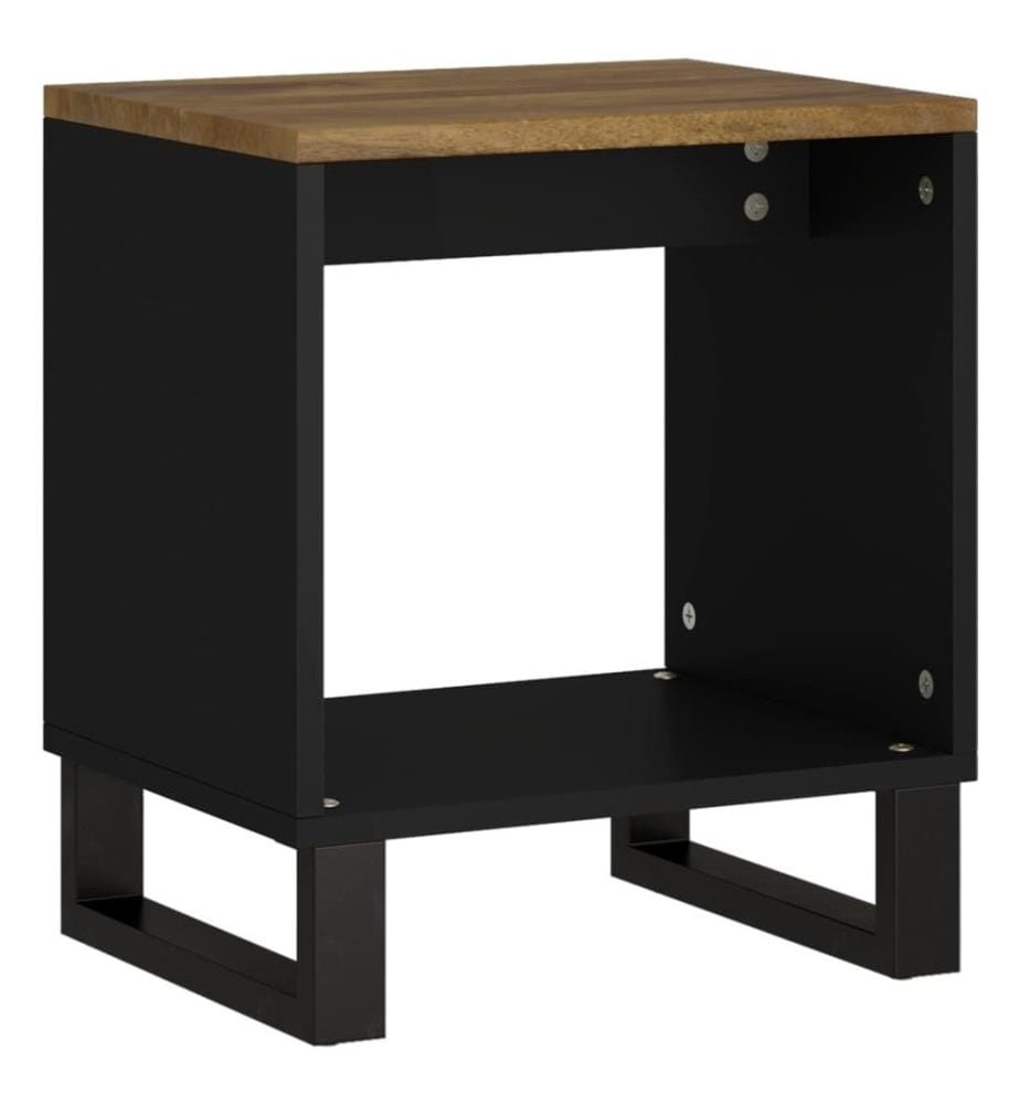 Couchtisch 40x31x46 cm Massivholz Mango & Holzwerkstoff