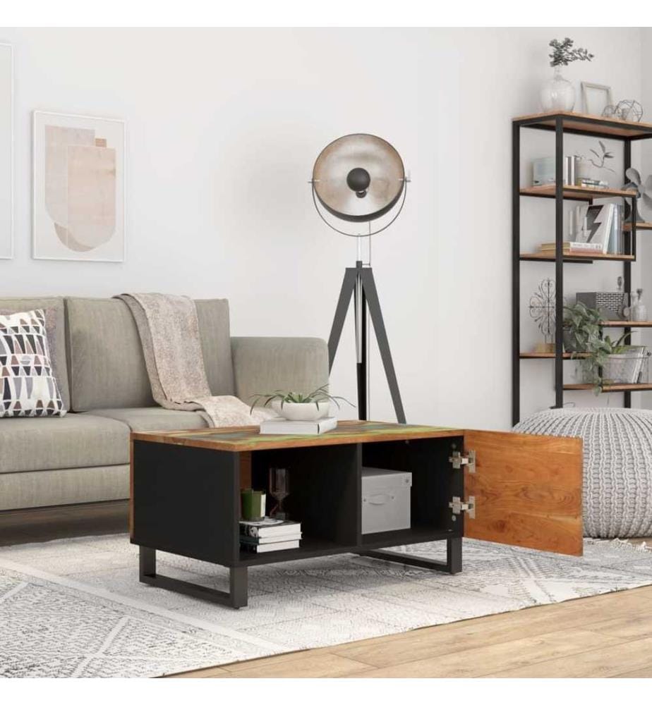 Table basse 80x50x40 cm Bois de récupération et d'ingénierie