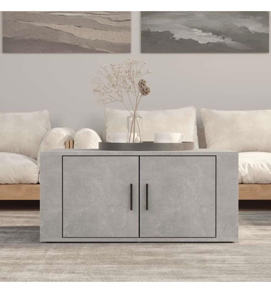 Couchtisch Betongrau 80x50x36 cm Holzwerkstoff