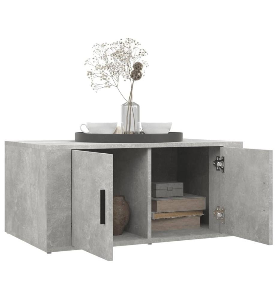Couchtisch Betongrau 80x50x36 cm Holzwerkstoff