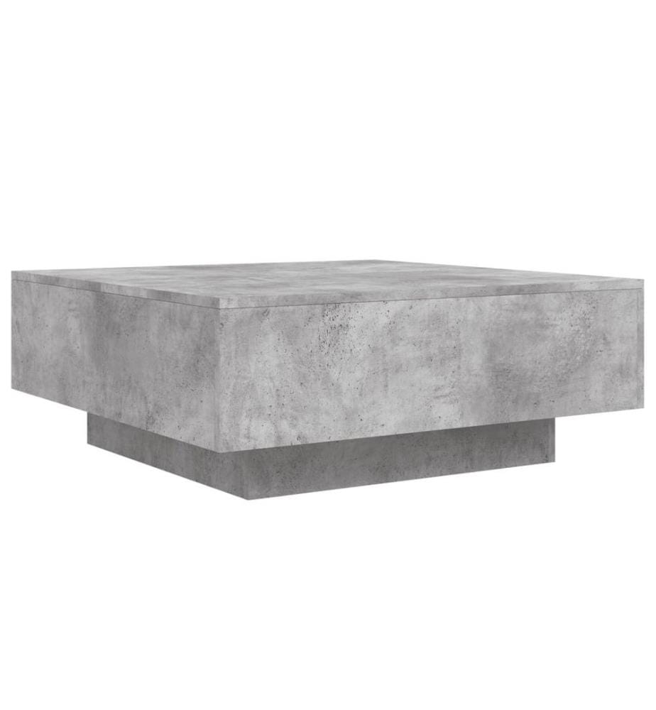 Couchtisch Betongrau 80x80x31 cm Holzwerkstoff