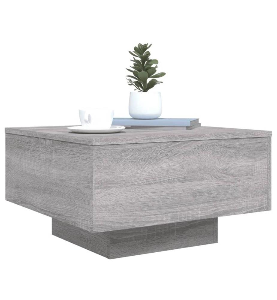 Couchtisch Grau Sonoma 55x55x31 cm Holzwerkstoff