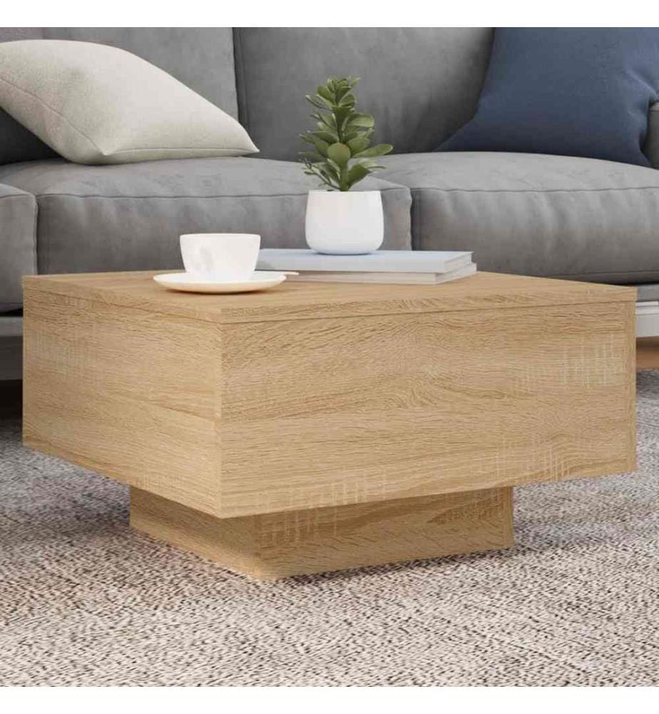Couchtisch Sonoma-Eiche 55x55x31 cm Holzwerkstoff