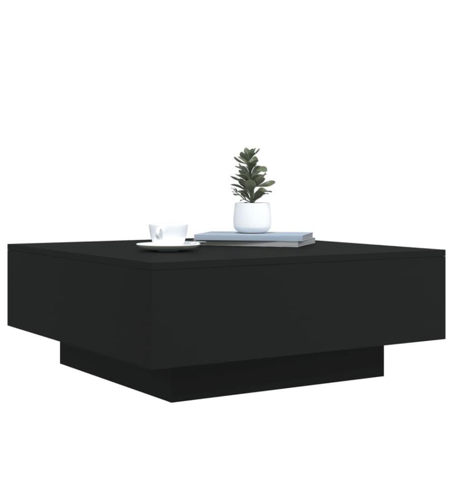 Couchtisch Schwarz 80x80x31 cm Holzwerkstoff