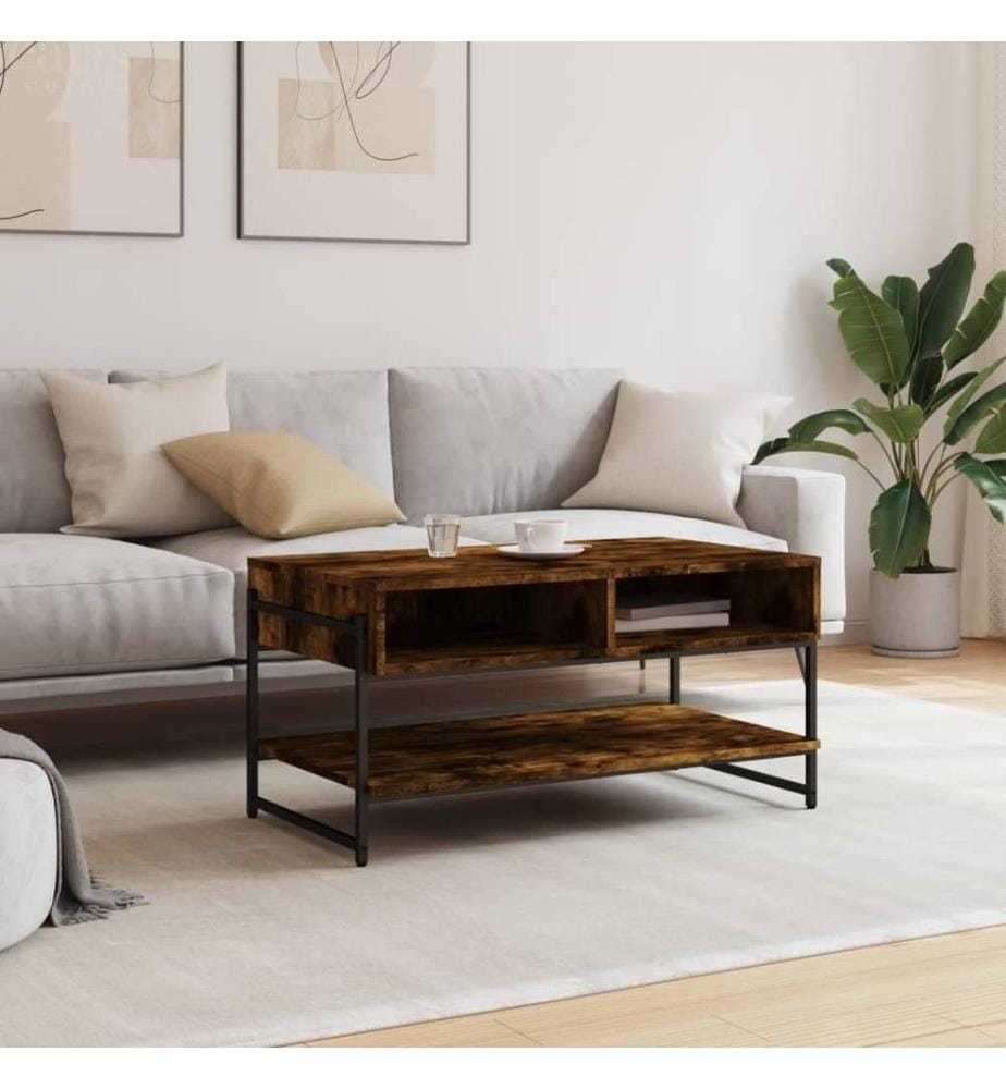 Couchtisch Räuchereiche 90x50x45 cm Holzwerkstoff