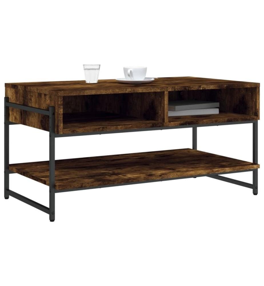 Couchtisch Räuchereiche 90x50x45 cm Holzwerkstoff