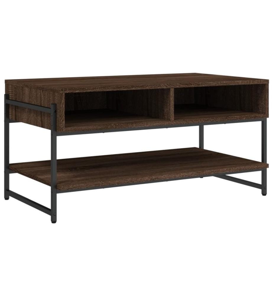 Couchtisch Braun Eichen-Optik 90x50x45 cm Holzwerkstoff