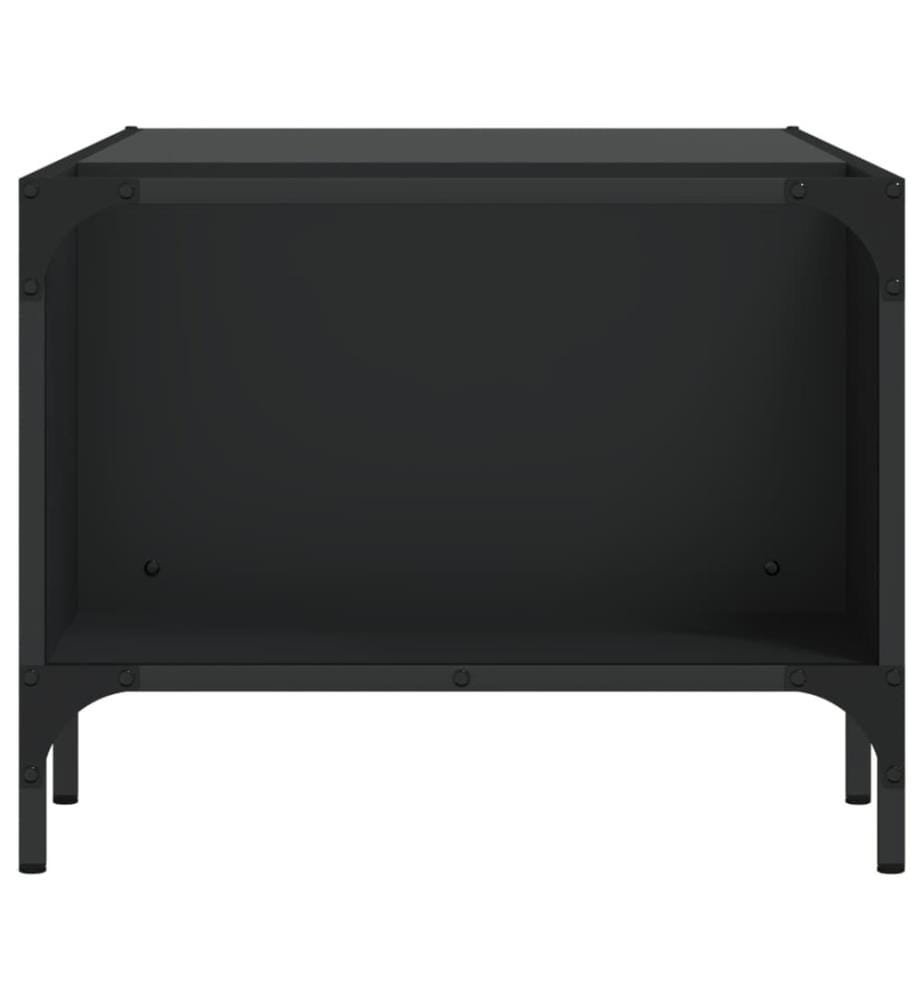Couchtisch mit Regal Schwarz 100x51x40 cm Holzwerkstoff