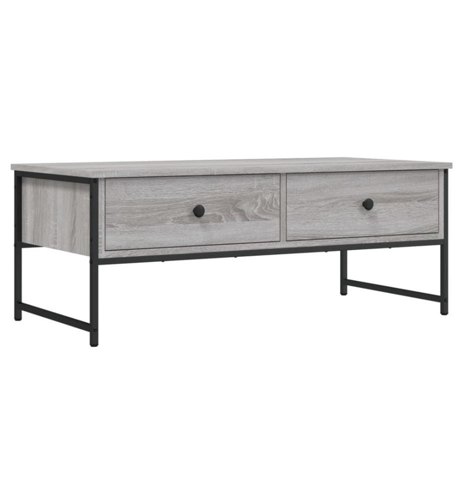 Couchtisch Grau Sonoma 101x49x39,5 cm Holzwerkstoff