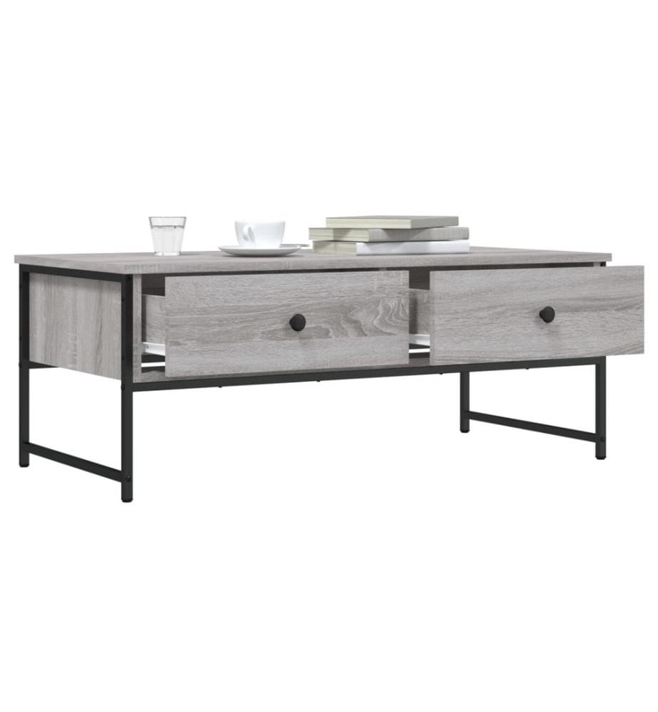 Couchtisch Grau Sonoma 101x49x39,5 cm Holzwerkstoff