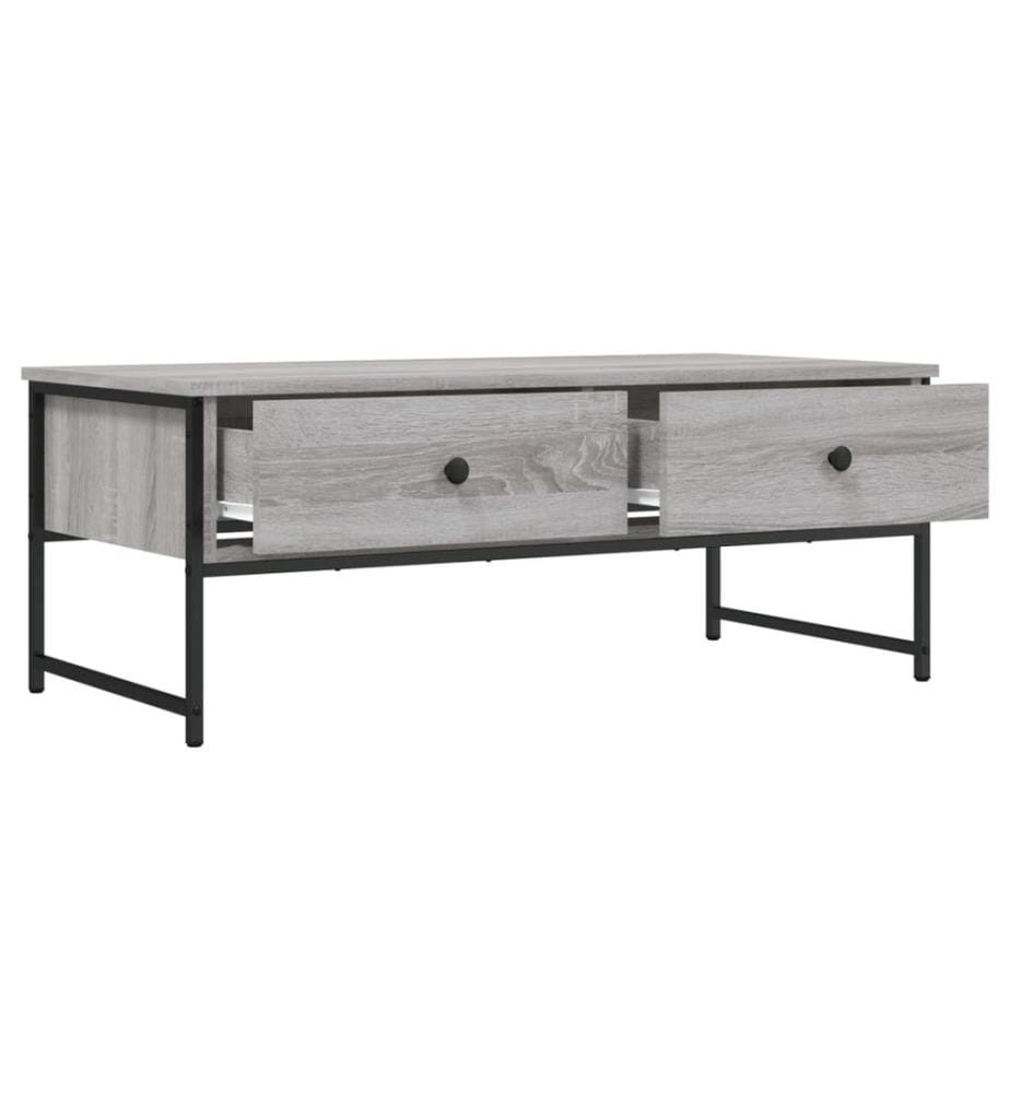 Couchtisch Grau Sonoma 101x49x39,5 cm Holzwerkstoff