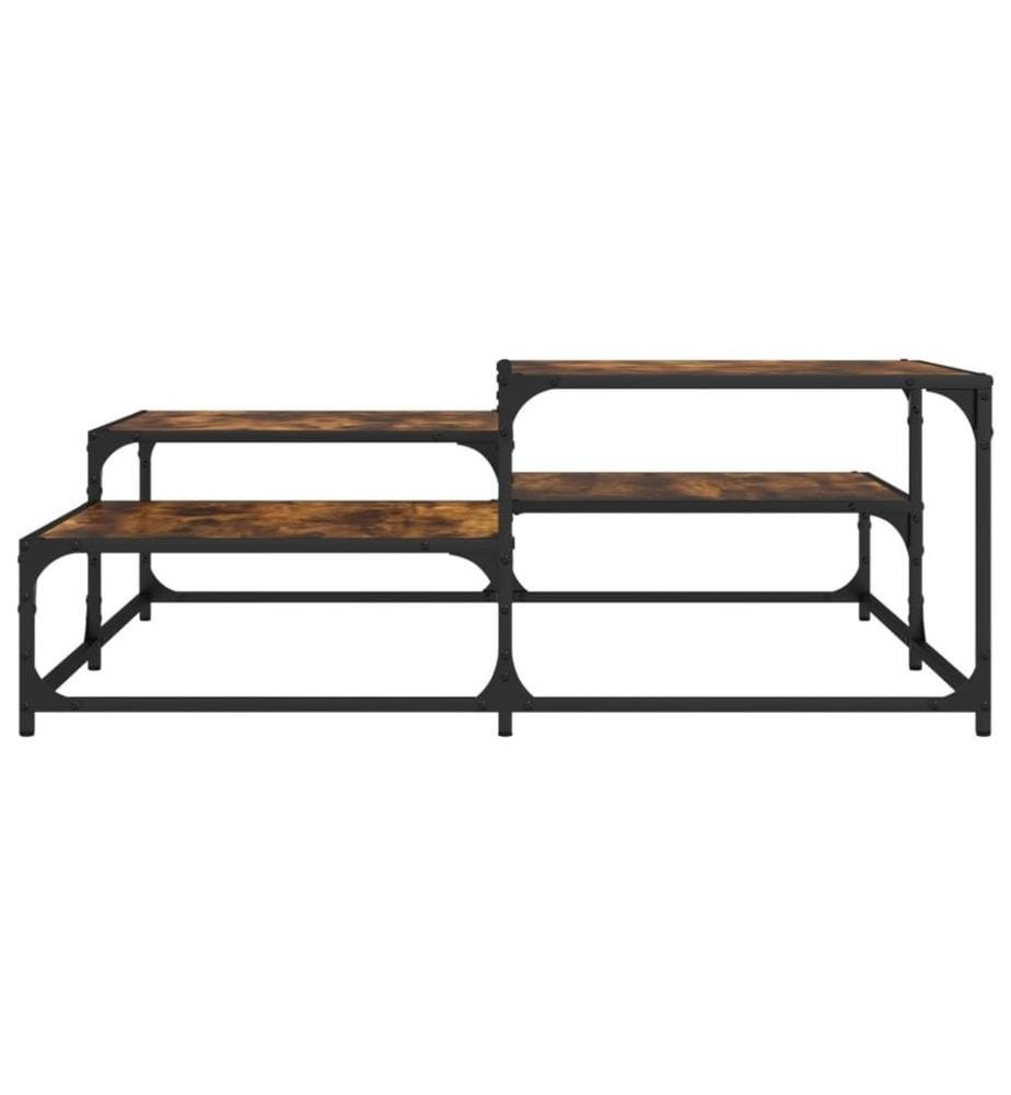 Couchtisch Räuchereiche 107x107x40 cm Holzwerkstoff