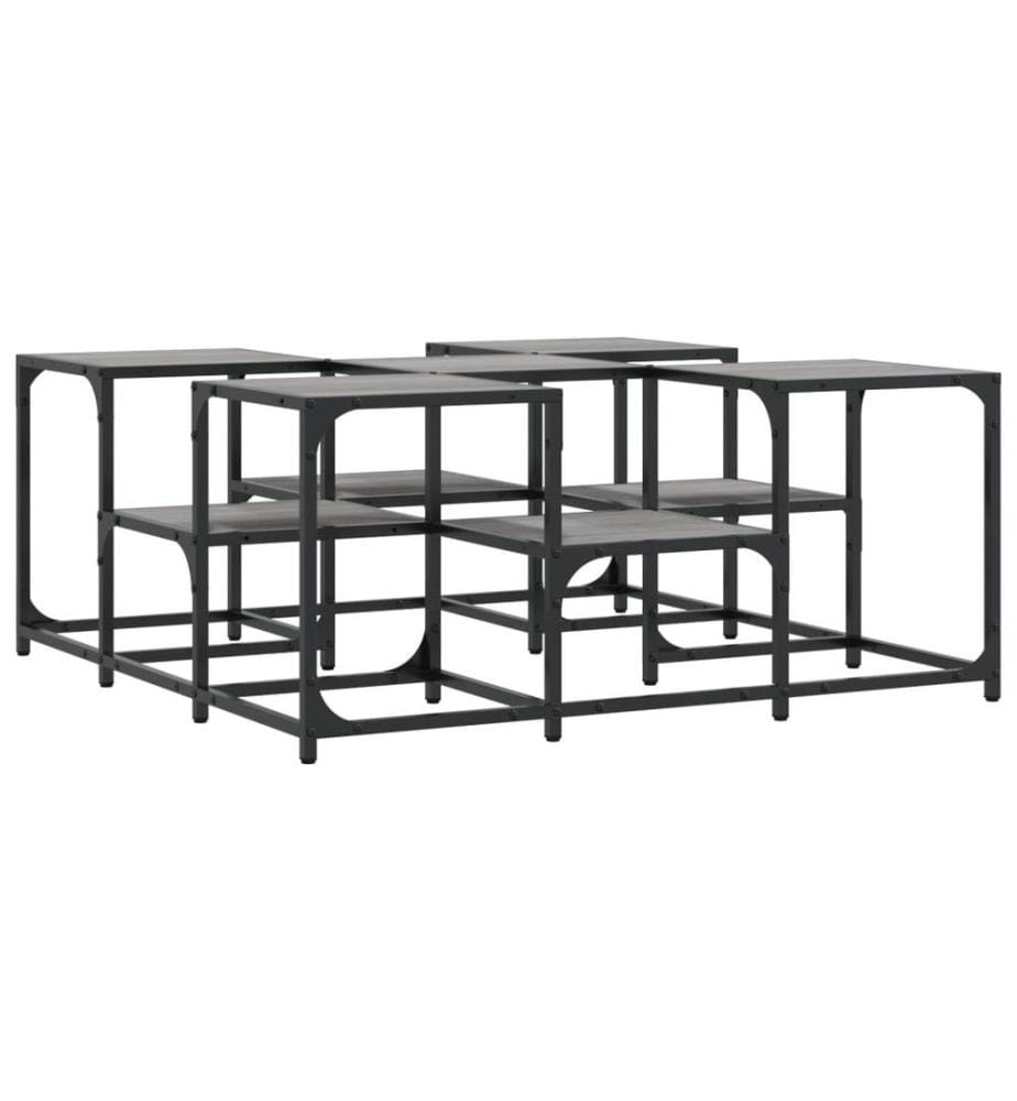 Couchtisch Grau Sonoma 91x91x40 cm Holzwerkstoff