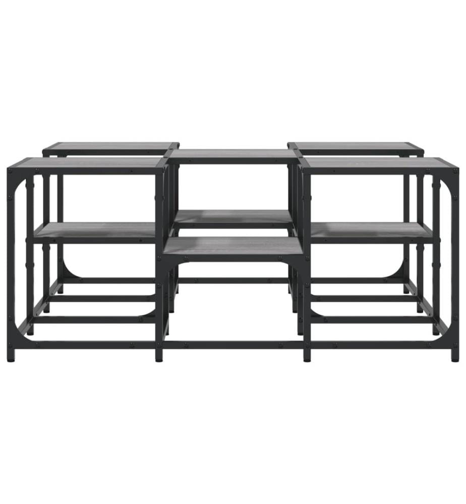 Couchtisch Grau Sonoma 91x91x40 cm Holzwerkstoff