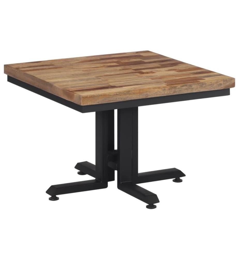 Couchtisch 55x55x40 cm Recyceltes Massivholz Teak