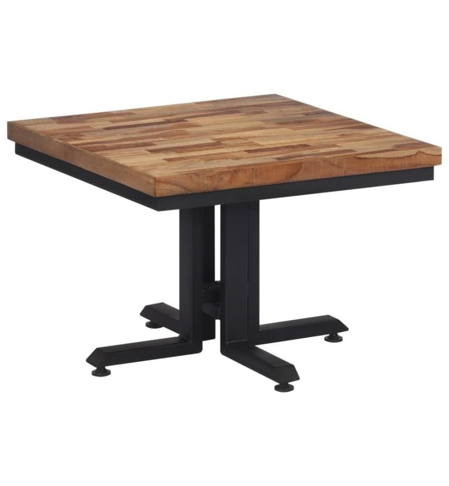 Couchtisch 55x55x40 cm Recyceltes Massivholz Teak