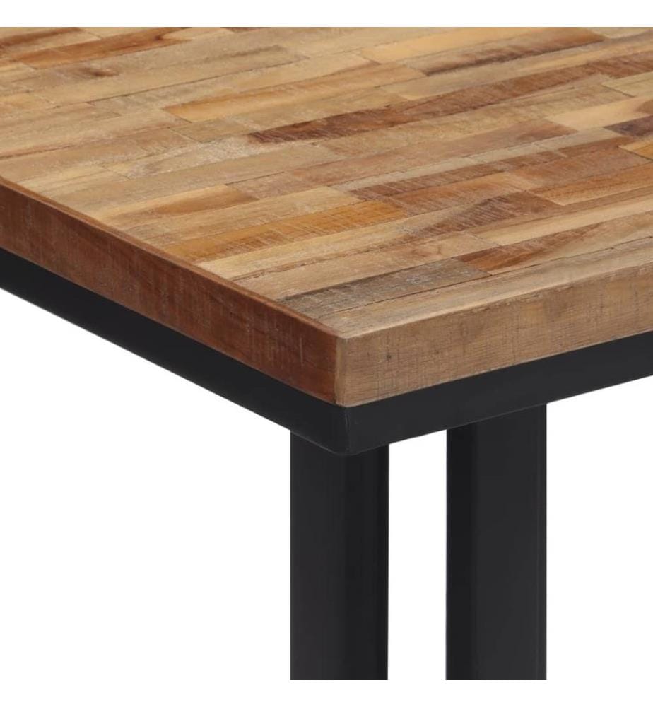 Couchtisch 55x55x40 cm Recyceltes Massivholz Teak