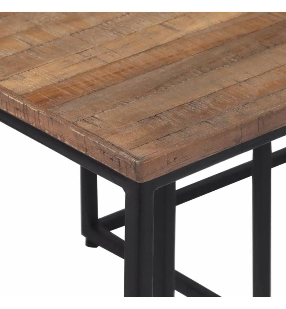 Satztische 3 Stk. Massivholz Teak
