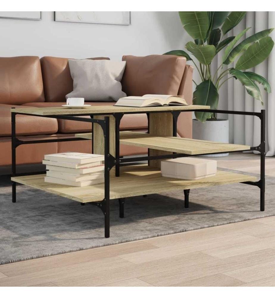 Couchtisch Sonoma-Eiche 100x100x48,5 cm Holzwerkstoff