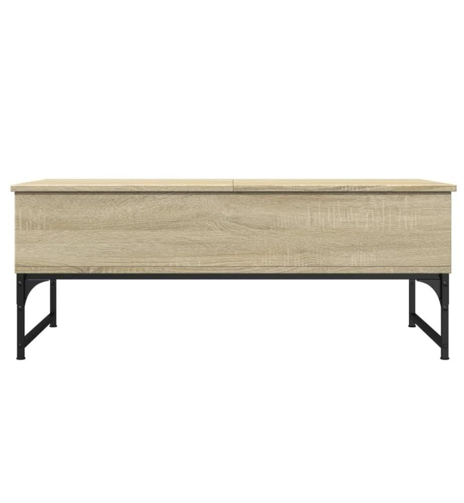 Couchtisch Sonoma-Eiche 100x50x40 cm Holzwerkstoff und Metall
