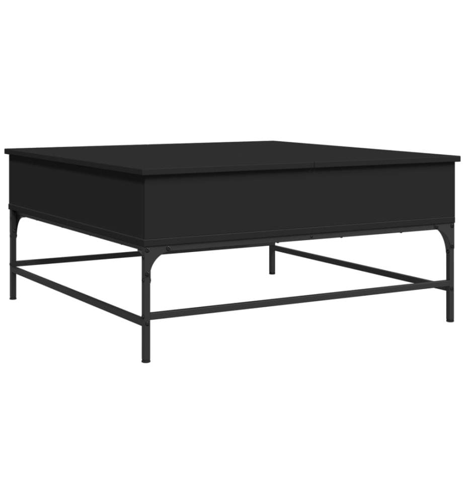 Couchtisch Schwarz 95x95x45 cm Holzwerkstoff und Metall