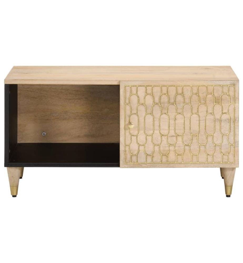Table basse 80x50x40 cm bois de manguier massif