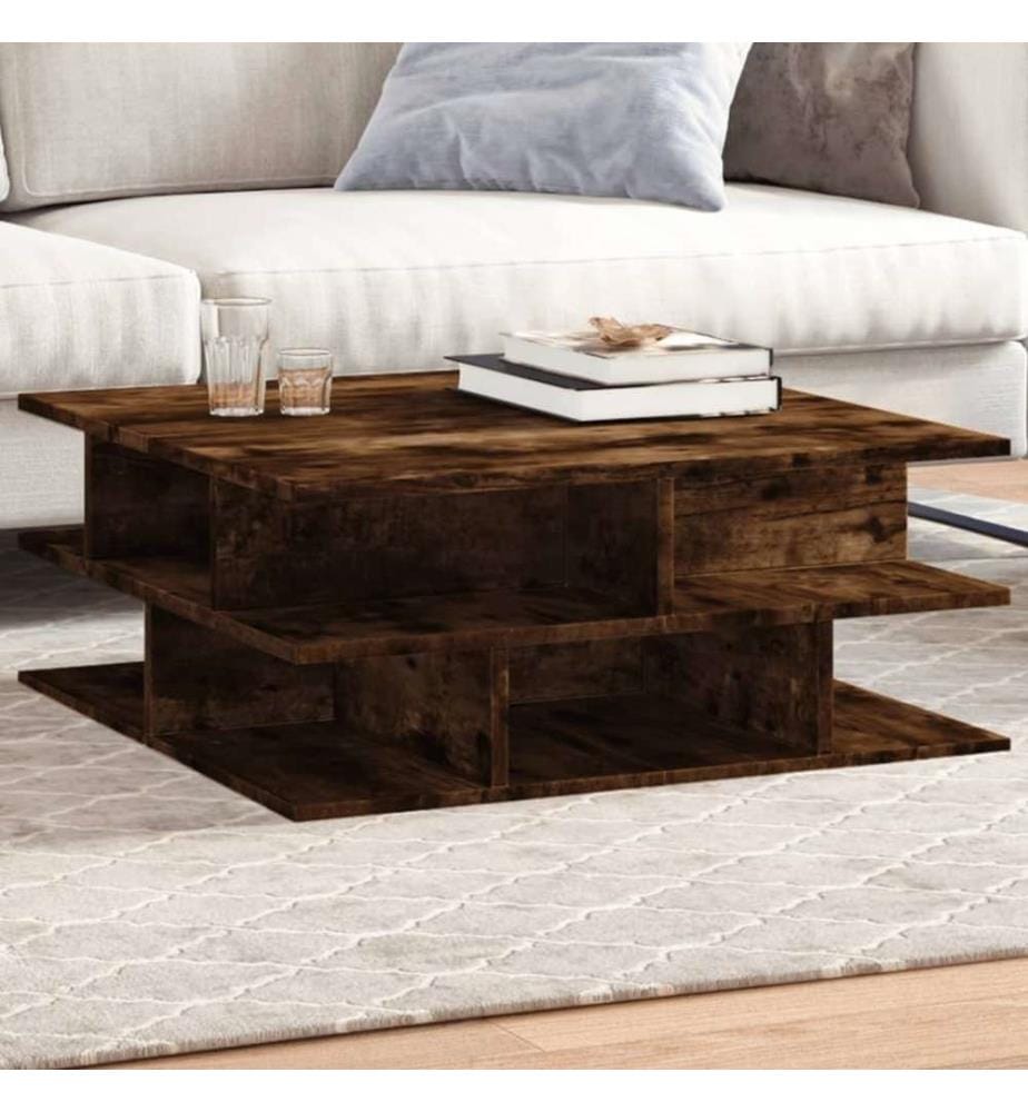 Couchtisch Räuchereiche 70x70x29 cm Holzwerkstoff