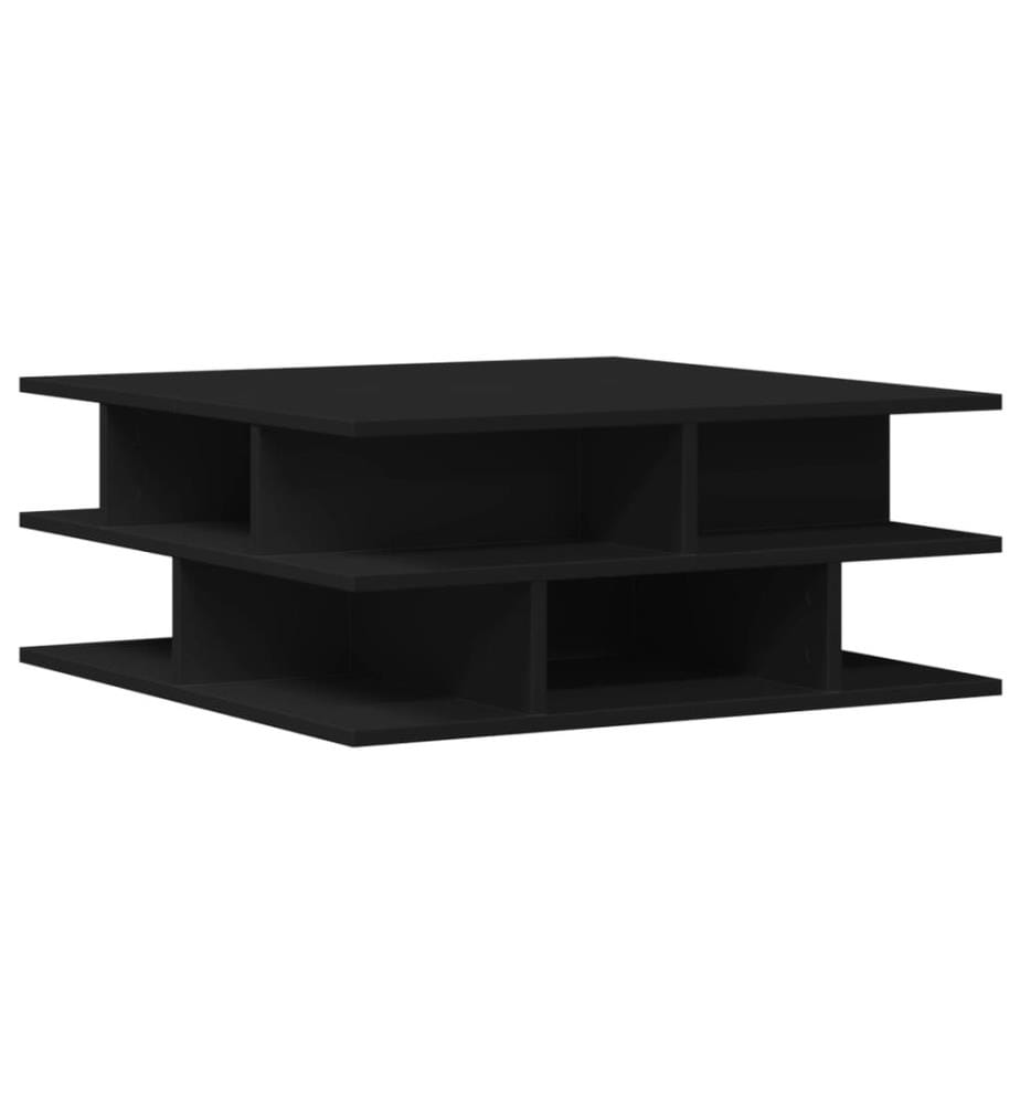 Couchtisch Schwarz 70x70x29 cm Holzwerkstoff