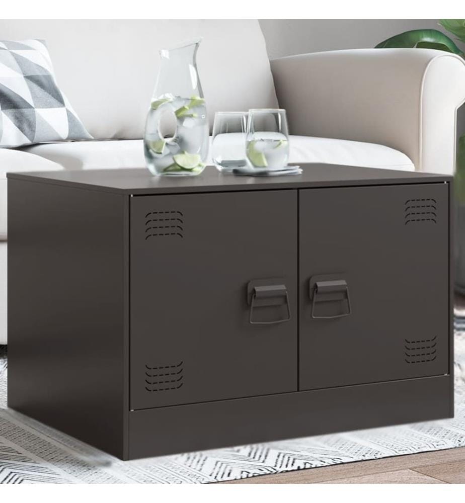 Couchtisch Schwarz 67x50x44 cm Stahl