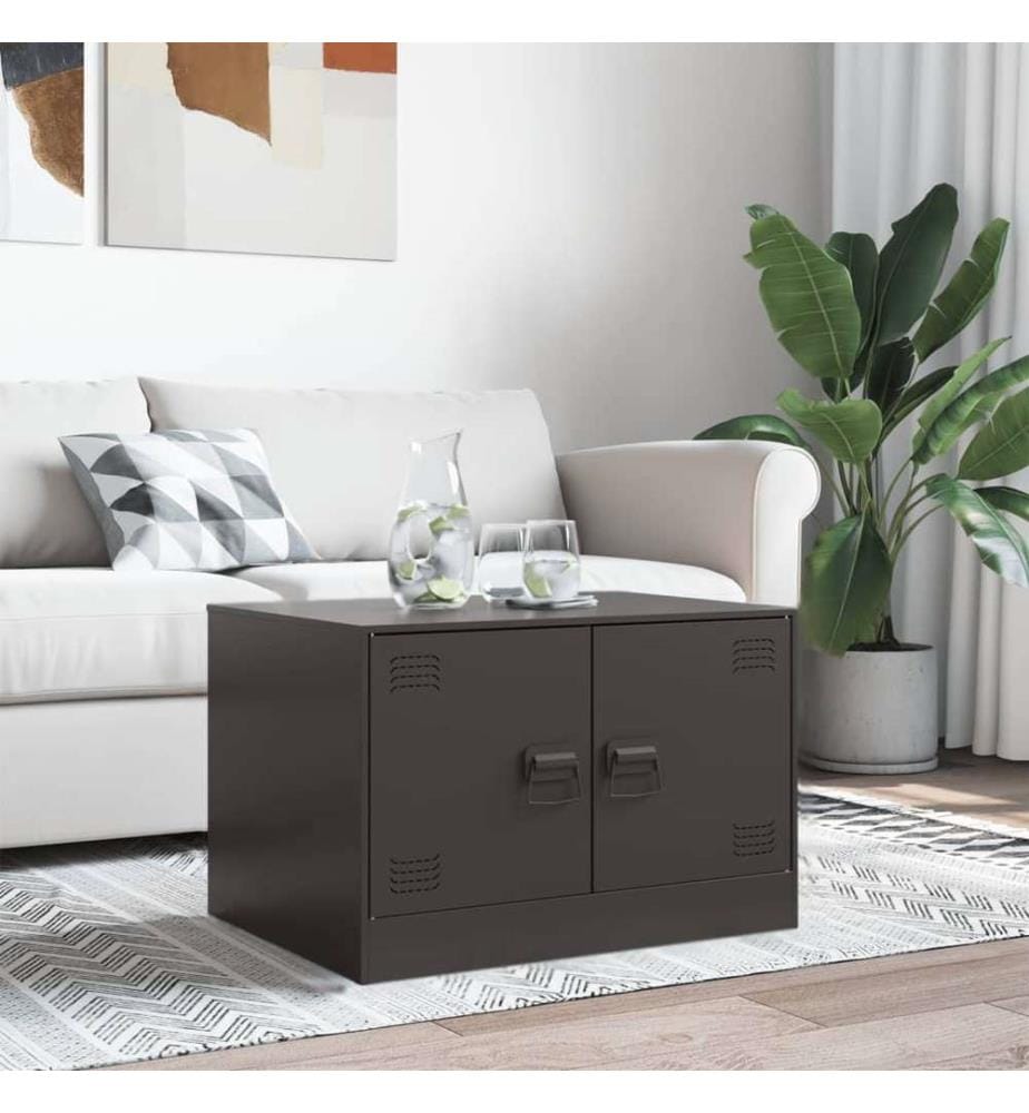 Couchtisch Schwarz 67x50x44 cm Stahl