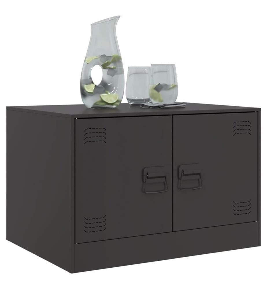 Couchtisch Schwarz 67x50x44 cm Stahl