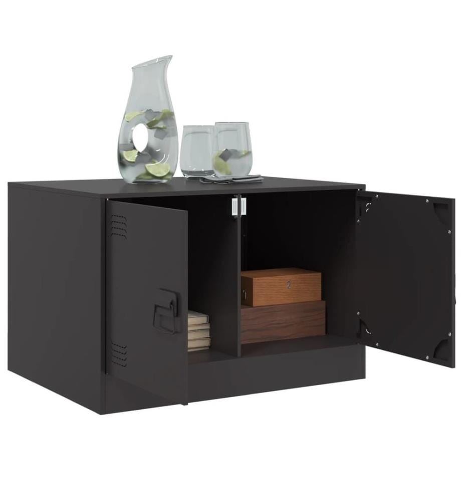 Couchtisch Schwarz 67x50x44 cm Stahl