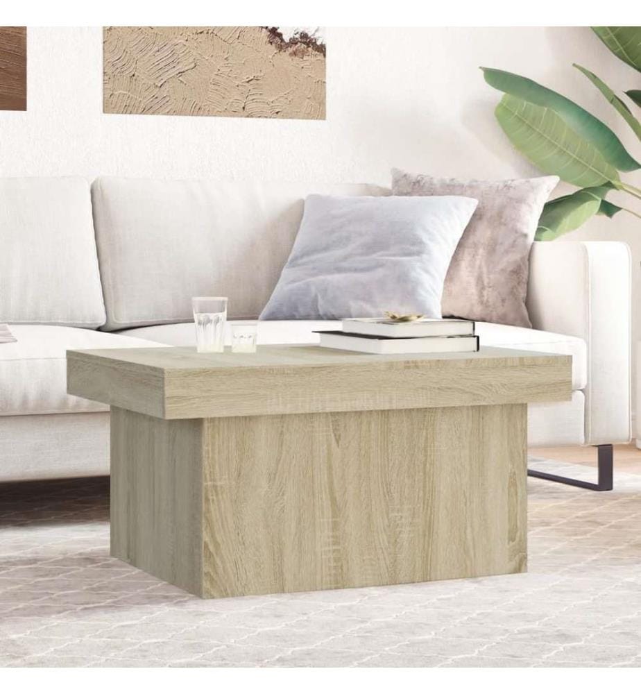 Couchtisch Sonoma-Eiche 80x55x40 cm Holzwerkstoff