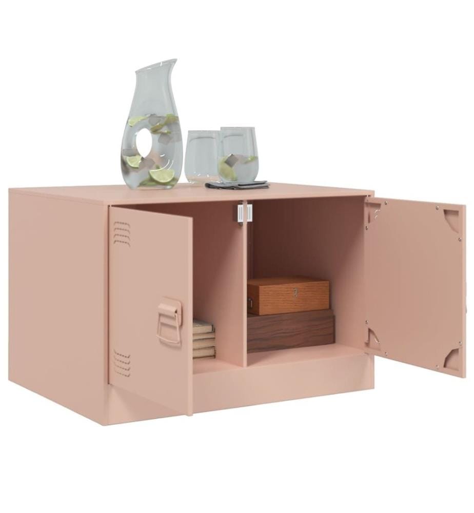 Couchtisch Rosa 67x50x44 cm Stahl