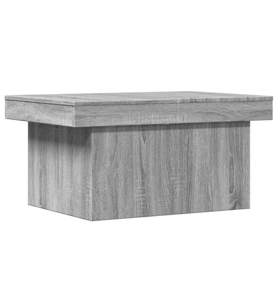 Couchtisch Grau Sonoma 80x55x40 cm Holzwerkstoff