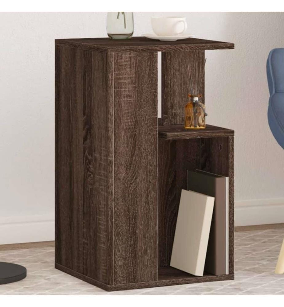 Beistelltisch Braun Eichen-Optik 35x35x60 cm Holzwerkstoff