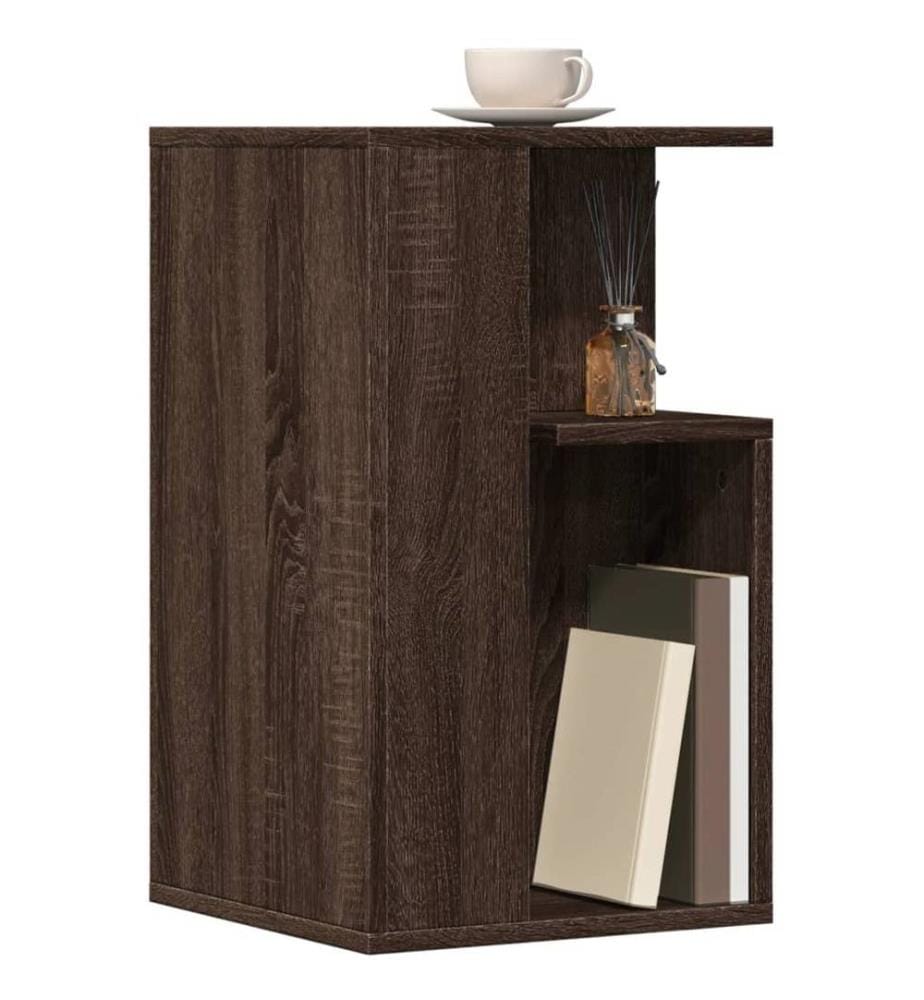 Beistelltisch Braun Eichen-Optik 35x35x60 cm Holzwerkstoff