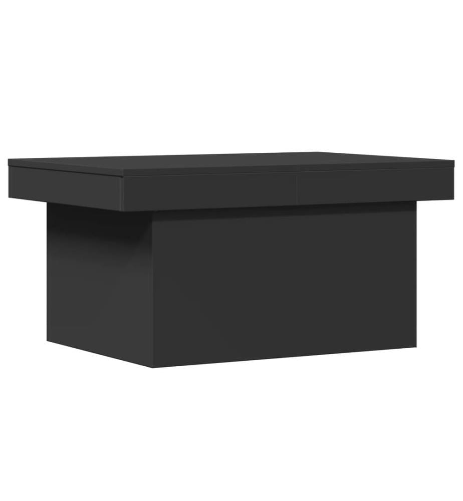 Couchtisch Schwarz 80x55x40 cm Holzwerkstoff