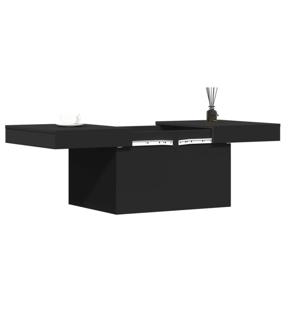 Couchtisch Schwarz 80x55x40 cm Holzwerkstoff
