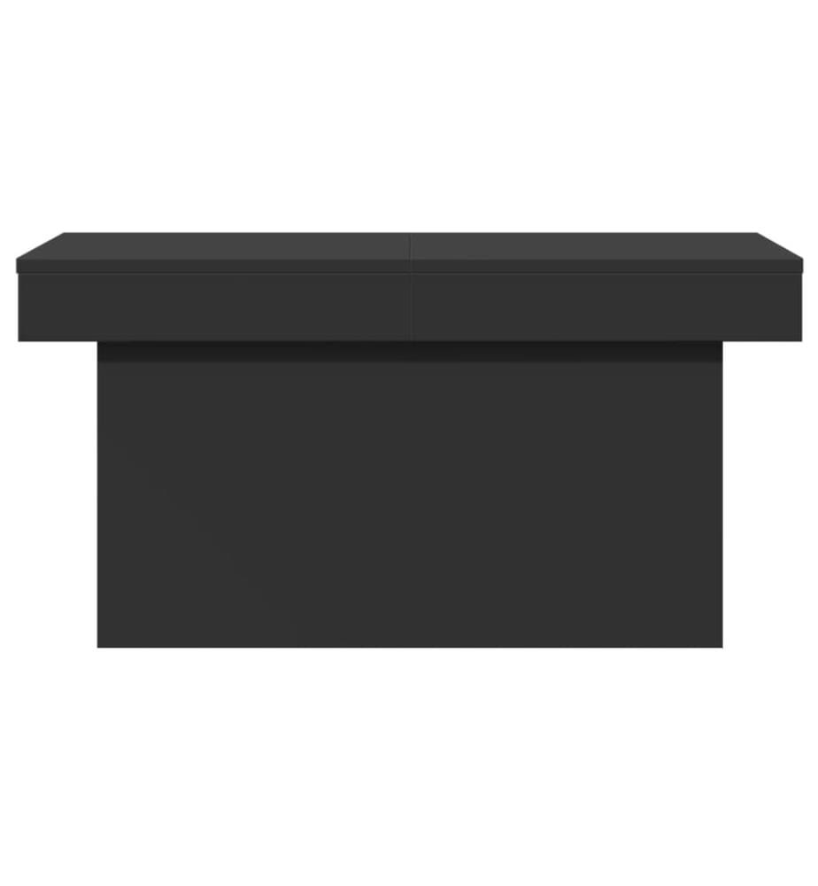 Couchtisch Schwarz 80x55x40 cm Holzwerkstoff