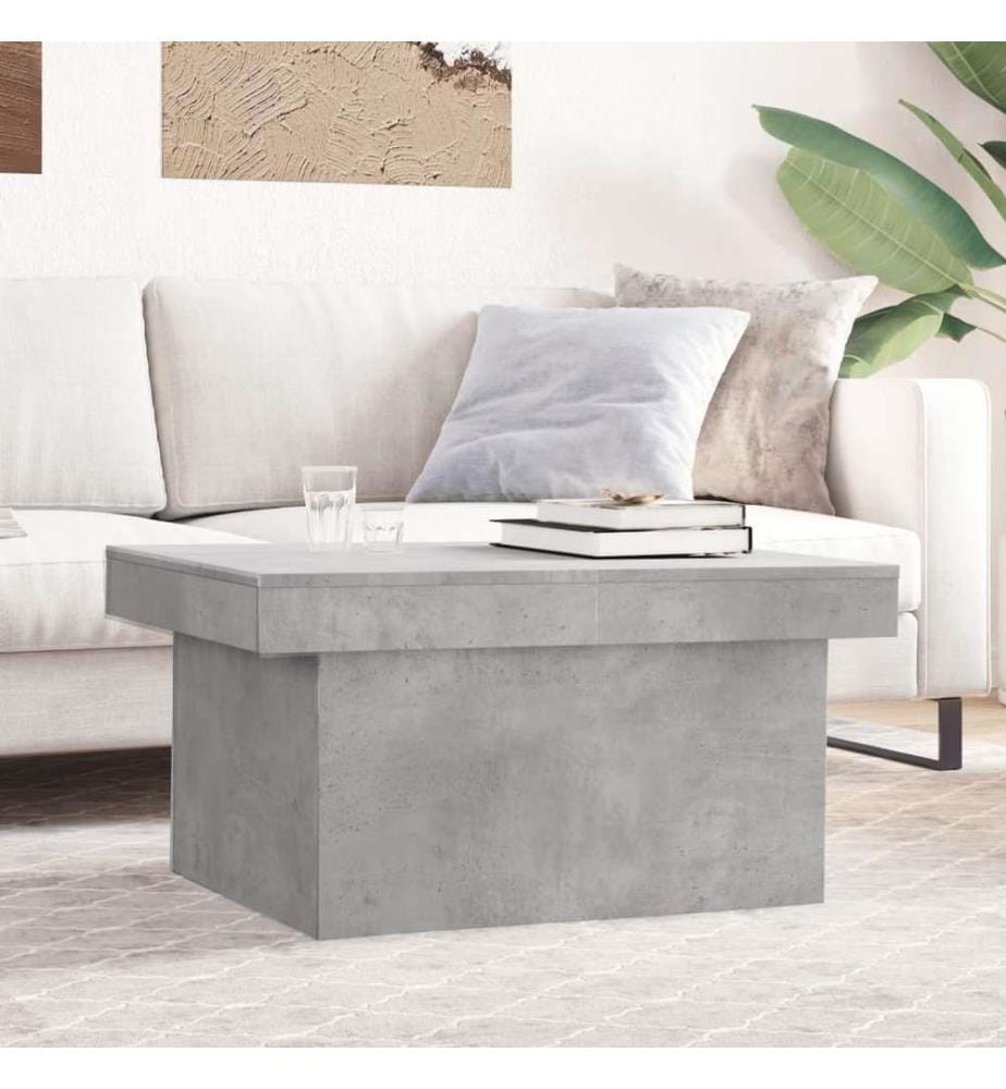 Couchtisch Betongrau 80x55x40 cm Holzwerkstoff