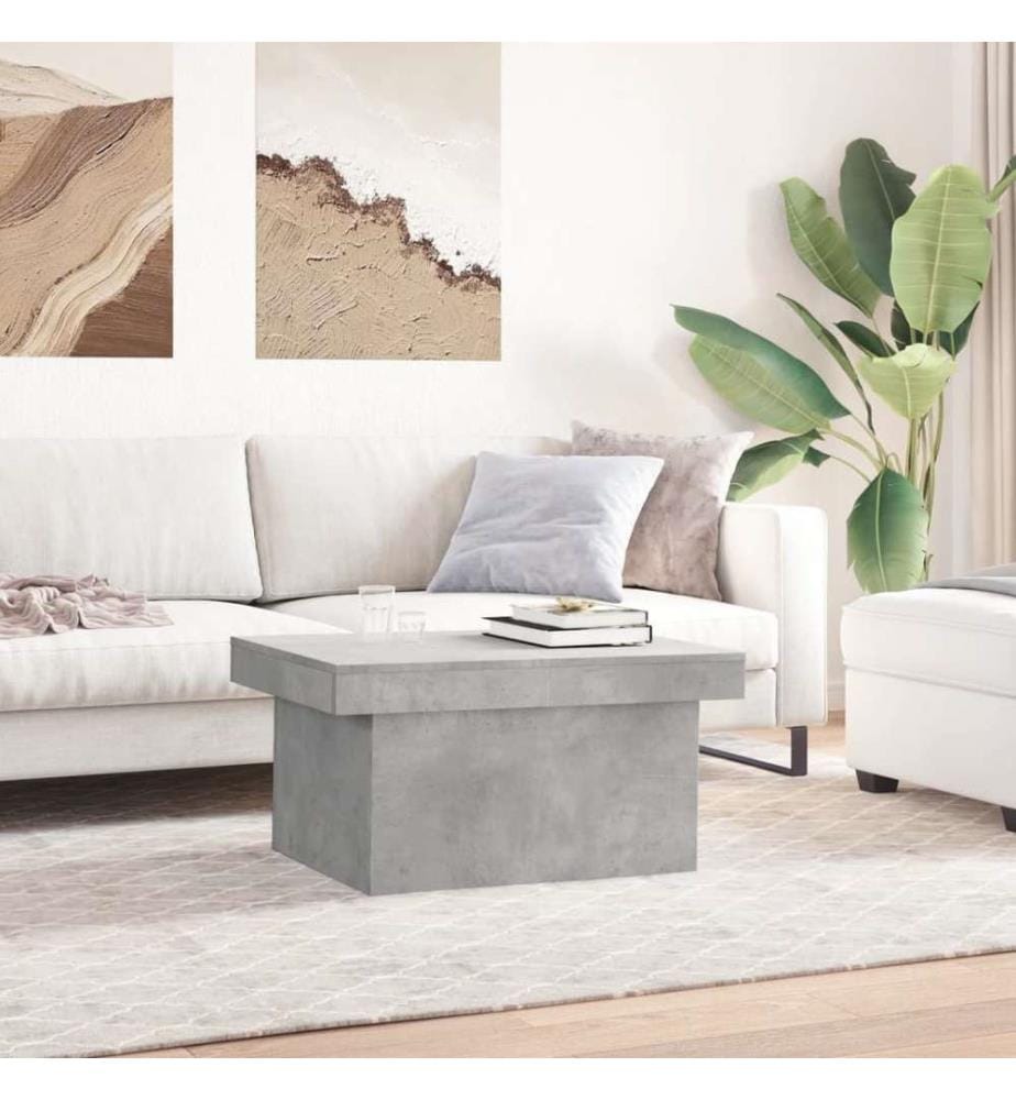 Couchtisch Betongrau 80x55x40 cm Holzwerkstoff