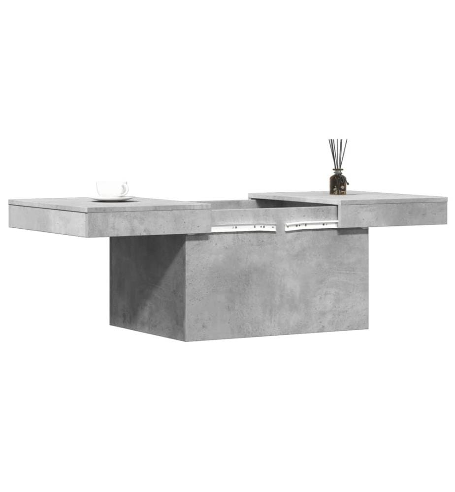 Couchtisch Betongrau 80x55x40 cm Holzwerkstoff
