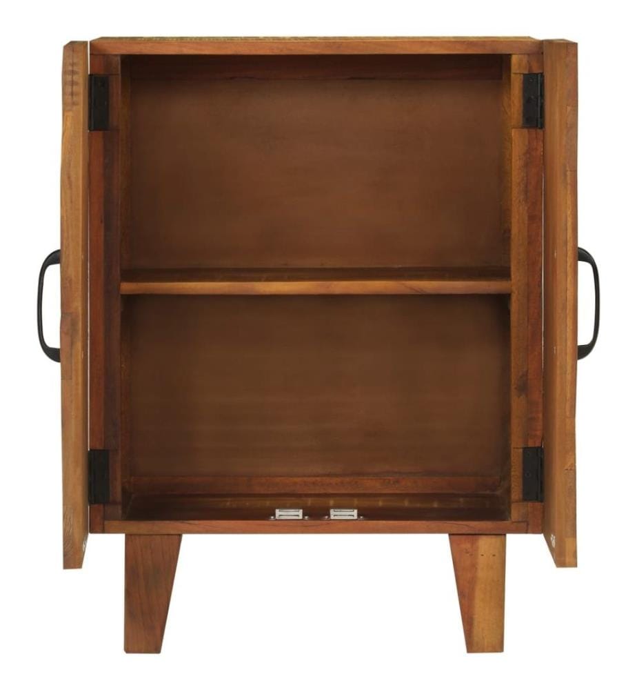 Sideboard Handgeschnitzt 55x30x75 cm Altholz Massiv